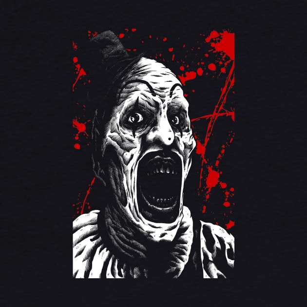 Art the clown terrifier slasher horror movies by JonathanGrimmArt